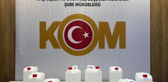 Samsun'da 40 litre etil alkol ele geçirildi