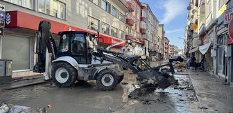 Samsun'un Havza ilçesinde selin ardından temizlik çalışmaları devam ediyor