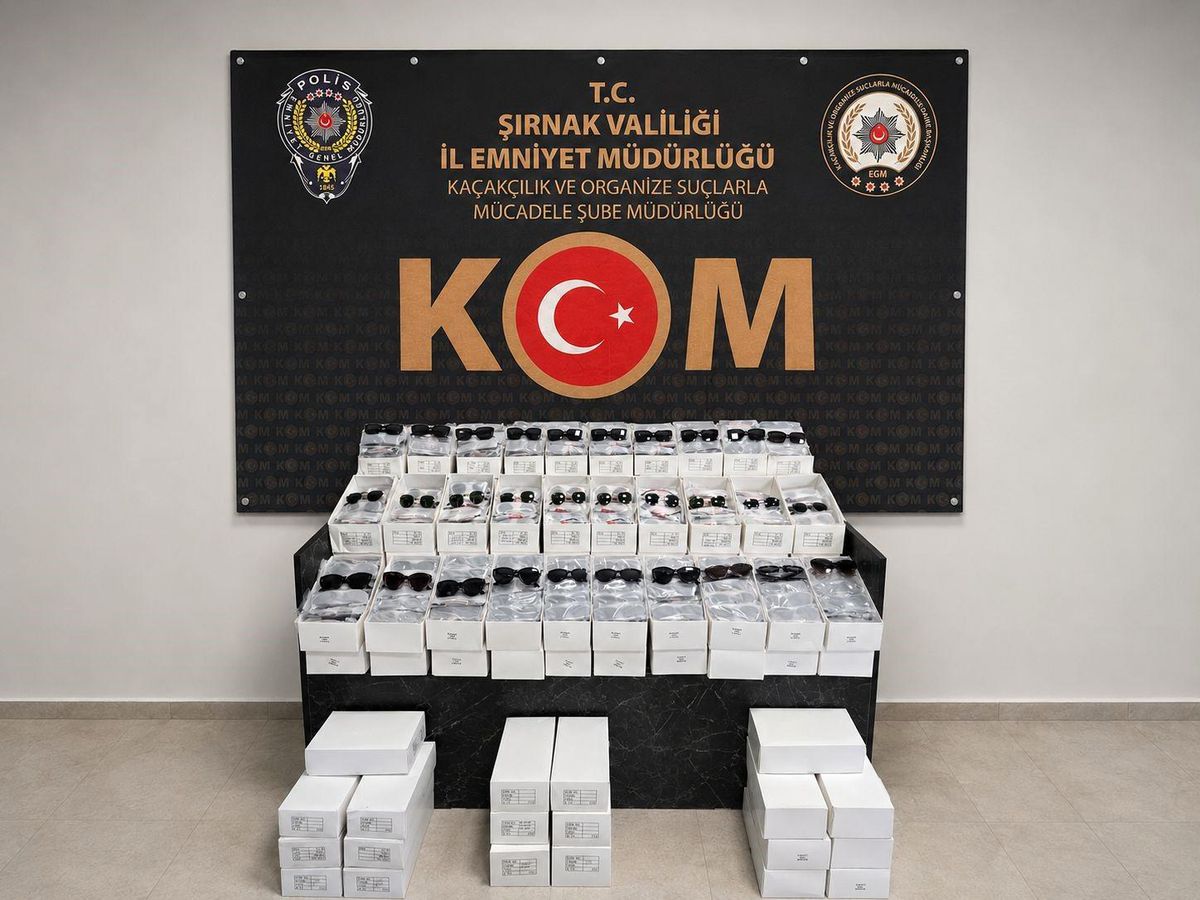 Şırnak'ta 5 milyon 700 bin liralık kaçak gözlük operasyonu: 1 tutuklama