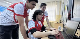 Uluslararası robot yarışmasında birinci olan liseliler yeni başarılar için çalışıyor
