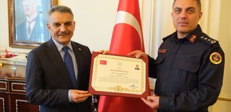 Yozgat İl Jandarma Komutanı Yalınkılıç'a başarı belgesi verildi
