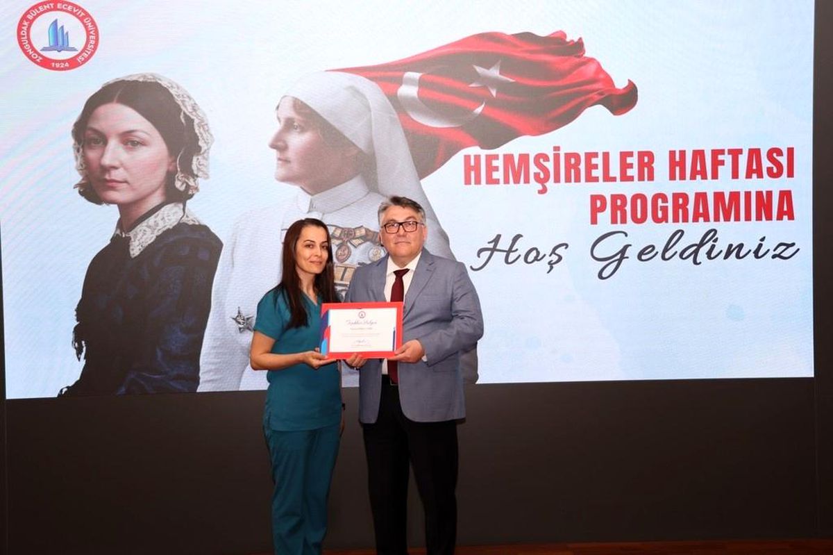 BEUN'da Hemşirelik Haftası: 20 Yıllık Fedakarlığa Plaket, Uzmanlığa Teşekkür Belgesi