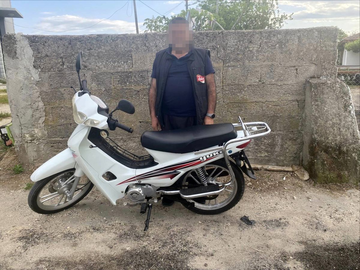 Motosiklet hırsızı güvenlik kamerasından yakalandı
