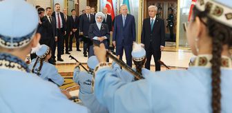 Cumhurbaşkanı Erdoğan Kazakistan'da! Resmi törenle karşılandı