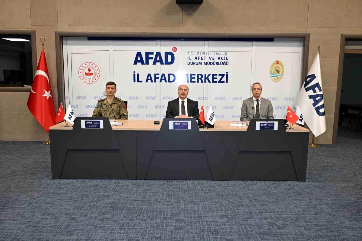 Denizli'nin afetlere karşı hazırlıkları gözden geçirildi