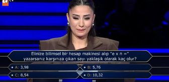 Elinize bilimsel bir hesap makinesi alıp 'e x n =' yazarsanız karşınıza çıkan sayı yaklaşık olarak kaç olur?