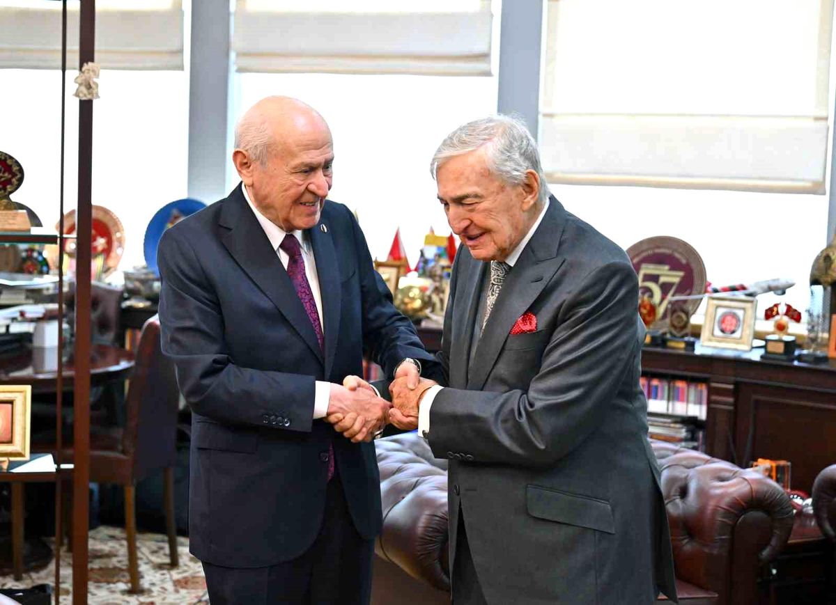 MHP Genel Başkanı Bahçeli, Rahmi Koç ve Ali Koç'u kabul etti
