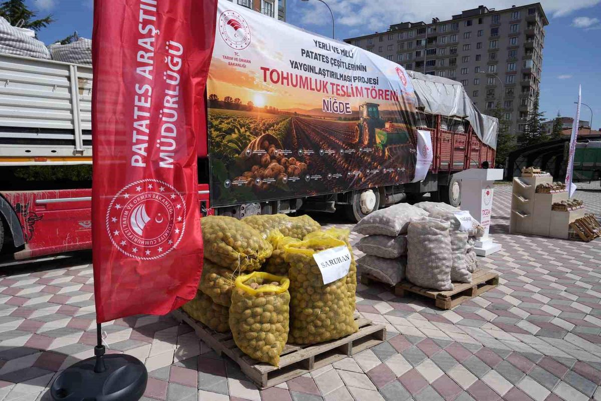 Niğde'de yerli ve milli tohum hamlesi: 60 ton patates tohumu üreticilere dağıtıldı