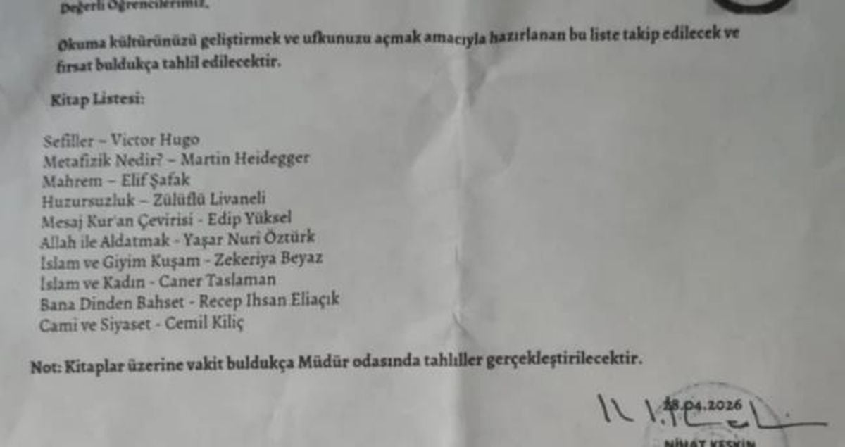 Pendik imam hatip ortaokulu olayı nedir, hangi kitaplar istendi?
