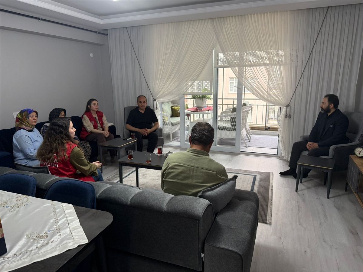 Bafra'da şehit eşine vefa ziyareti