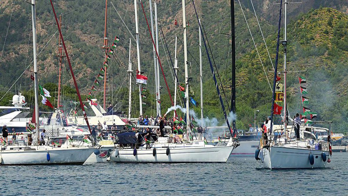 Sumud filosu 54 gemiyle Gazze'ye gitmek için Türkiye'den harekete geçti