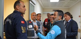Bafra Devlet Hastanesinde yangın tatbikatı yapıldı