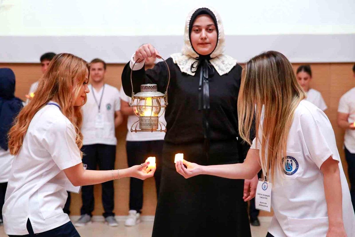 Bayburt'ta hemşirelik öğrencileri için üniforma giyme töreni düzenlendi