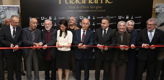 Erzurum'da 'Fuadname Hat ve Ebru Sergisi' açıldı
