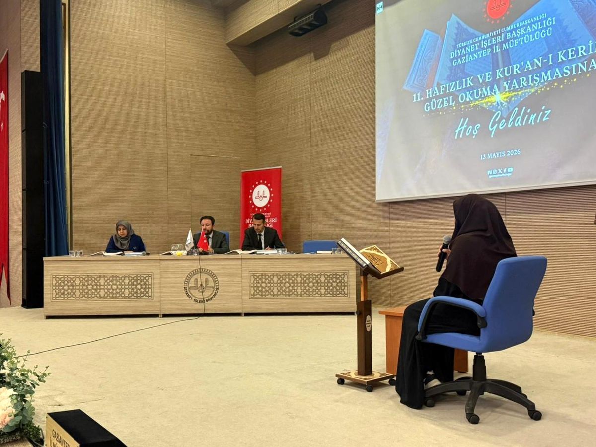 Gaziantep'te 'Hafızlık ve Kur'an-ı Kerim'i Güzel Okuma Yarışması' düzenlendi