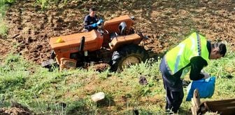 Kütahya'da traktörün şarampole devrildiği kazada 1 kişi öldü
