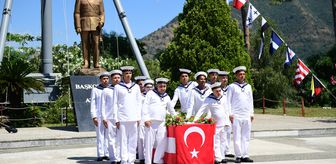 Muğla'da engelli gençler bir günlüğüne bahriyeli oldu