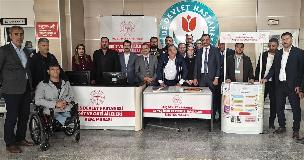 Muş Devlet Hastanesi'nde şehit aileleri ve engellilere yönelik Vefa Masası kuruldu