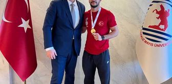 OMÜ'lü milli sporcu Fırat Çekim iki farklı branşta madalya kazandı
