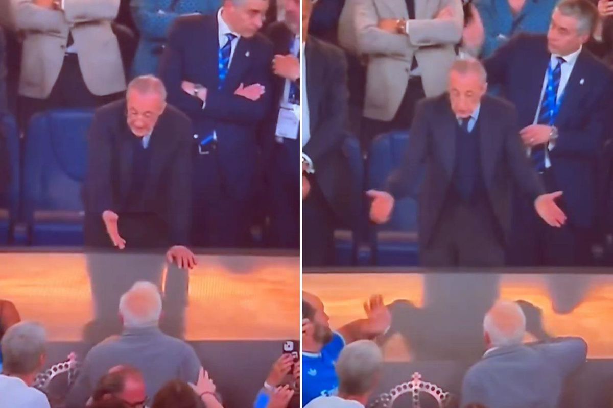Real Madrid Başkanı Florentino Perez'e olay pankart! Ortalık bir anda karıştı