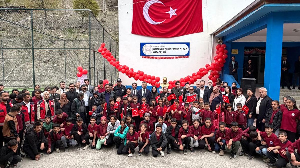 Şehit Uzman Çavuş Eren Kızıldağ'ın adı okula verildi