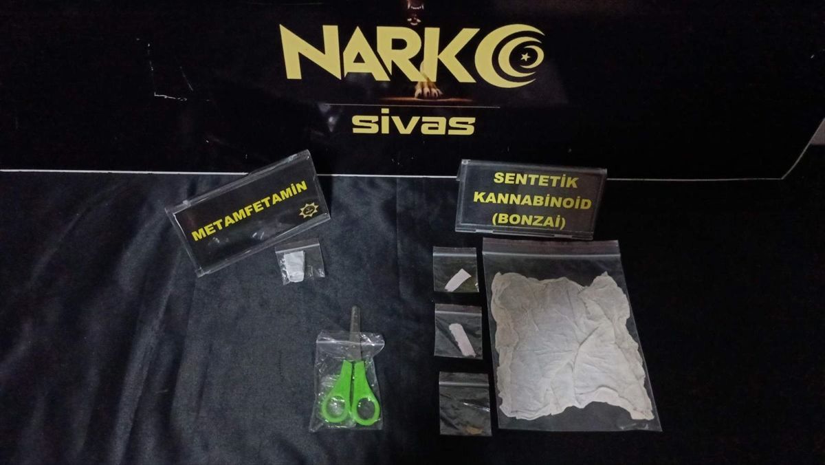 Sivas'ta uyuşturucu operasyonunda 3 şüpheli tutuklandı