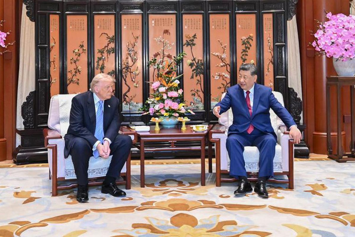 Trump'ın Çin ziyaretinde dikkat çeken koltuk detayı