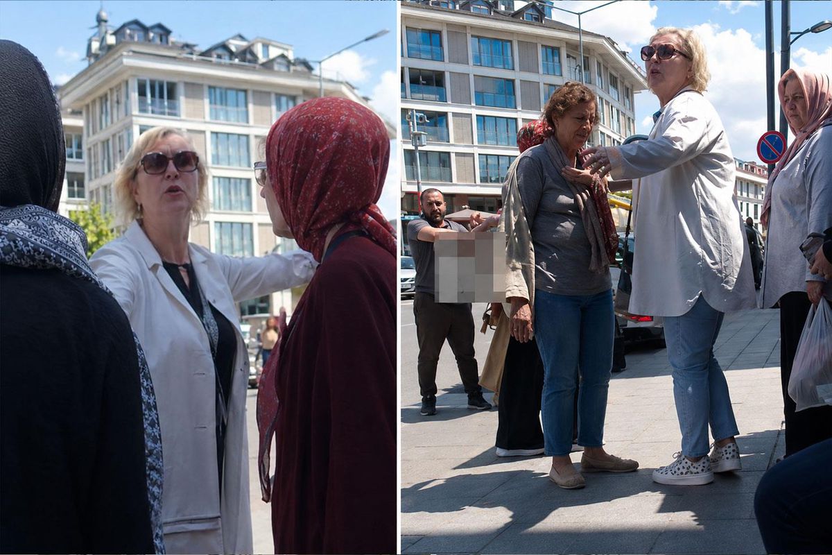 Fast-food zincirini protesto eden gruba sözlü saldırı