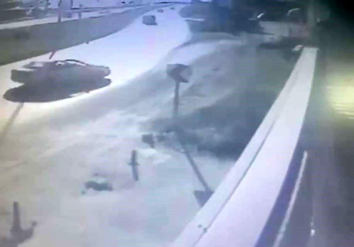 Zonguldak'ta 6 kişinin yaralandığı kaza güvenlik kamerasına yansıdı