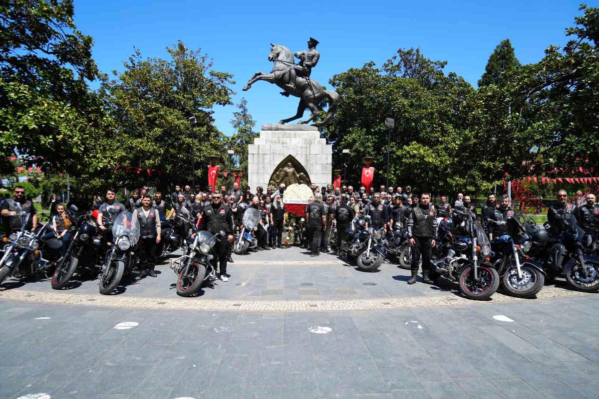81 ilden chopper motosikletçiler Samsun'da buluştu