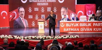 BBP Genel Başkan Yardımcısı Bulut Batman'da partisinin il kongresinde konuştu Açıklaması