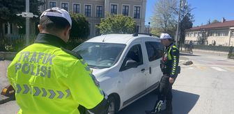 Bolu'da trafik ekiplerince denetim gerçekleştirildi