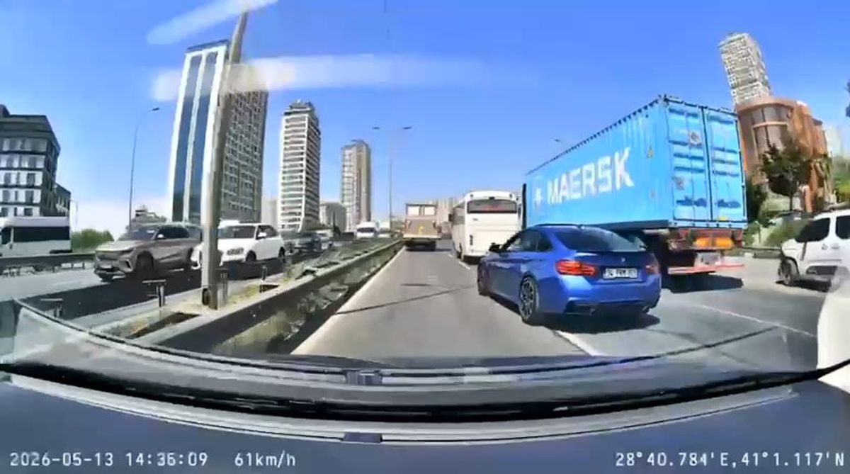 Esenyurt'ta makas atan sürücünün ehliyetine el konuldu; 96 bin lira ceza yazıldı