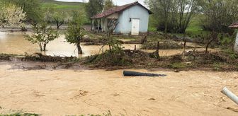 Sorgun'da sağanak etkili oldu