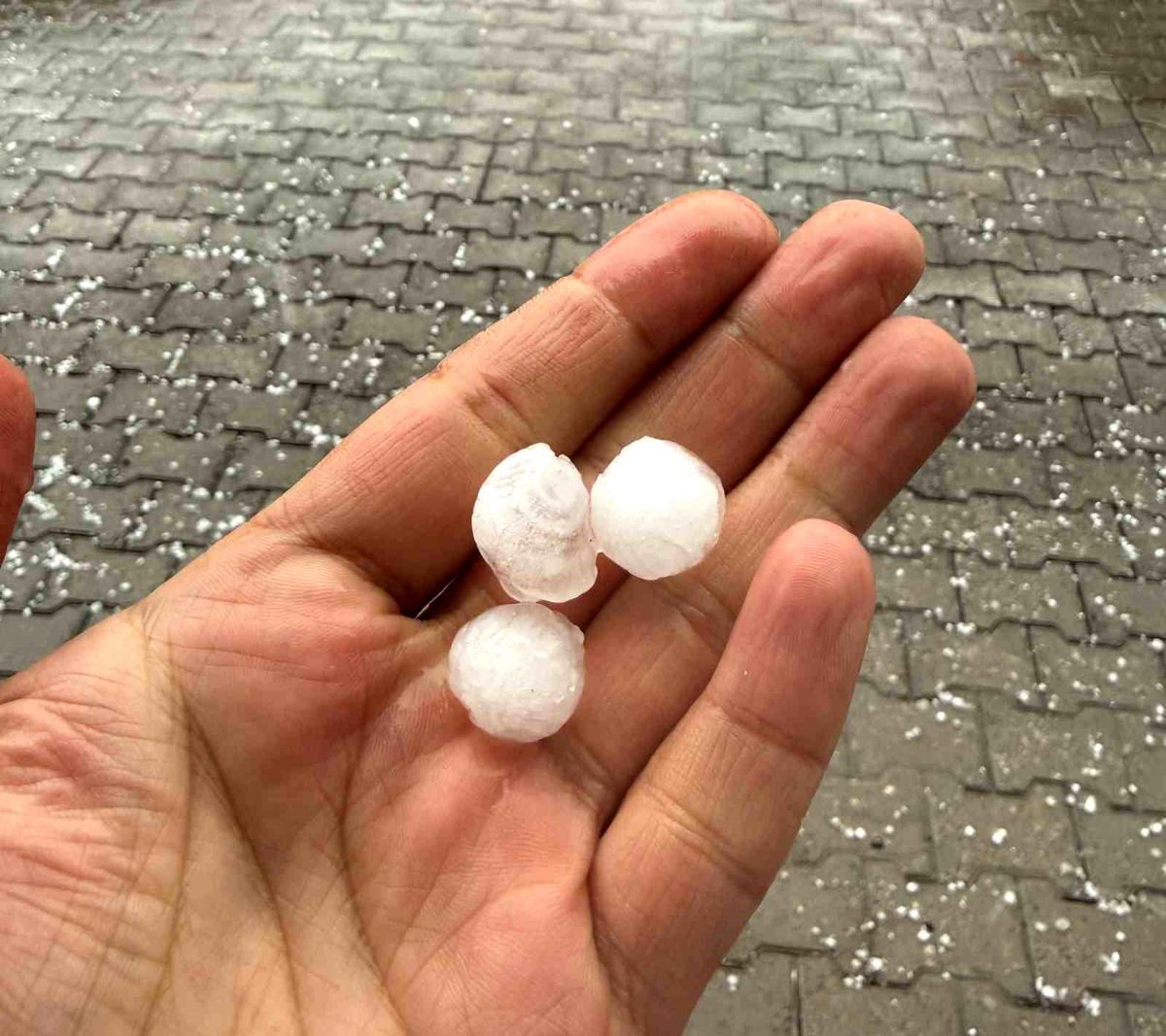 Tatvan'da dolu yağışı etkili oldu