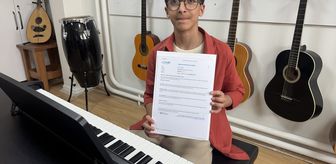 Yozgatlı Ahmet Ensar, uluslararası piyano sınavında başarı elde etti