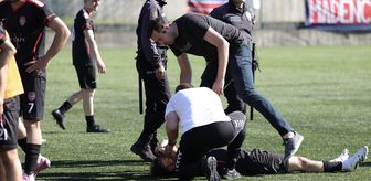 Zonguldak'ta amatör lig maçında çıkan kavgaya polis müdahale etti
