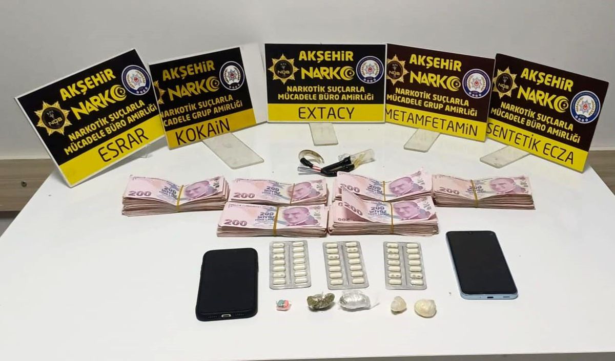 Akşehir'de uyuşturucu operasyonu: 1 tutuklama