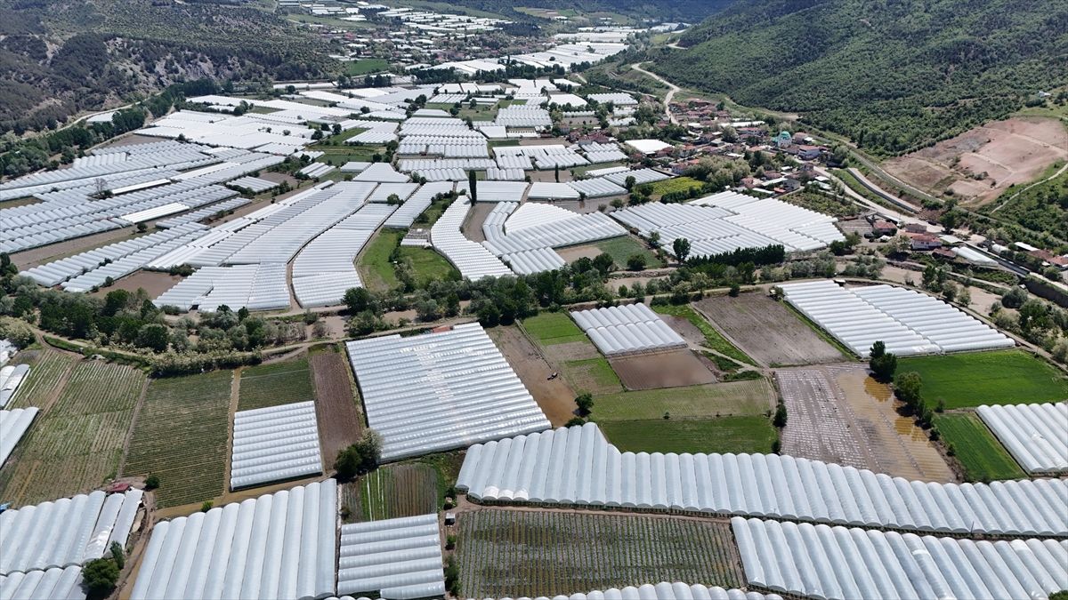 Amasya'da seralar ve tarım arazileri sular altında kaldı