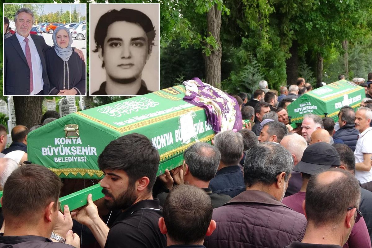 Elleri ve üstü kan içindeydi! Konya'daki aile vahşetinde veteriner çift toprağa verildi