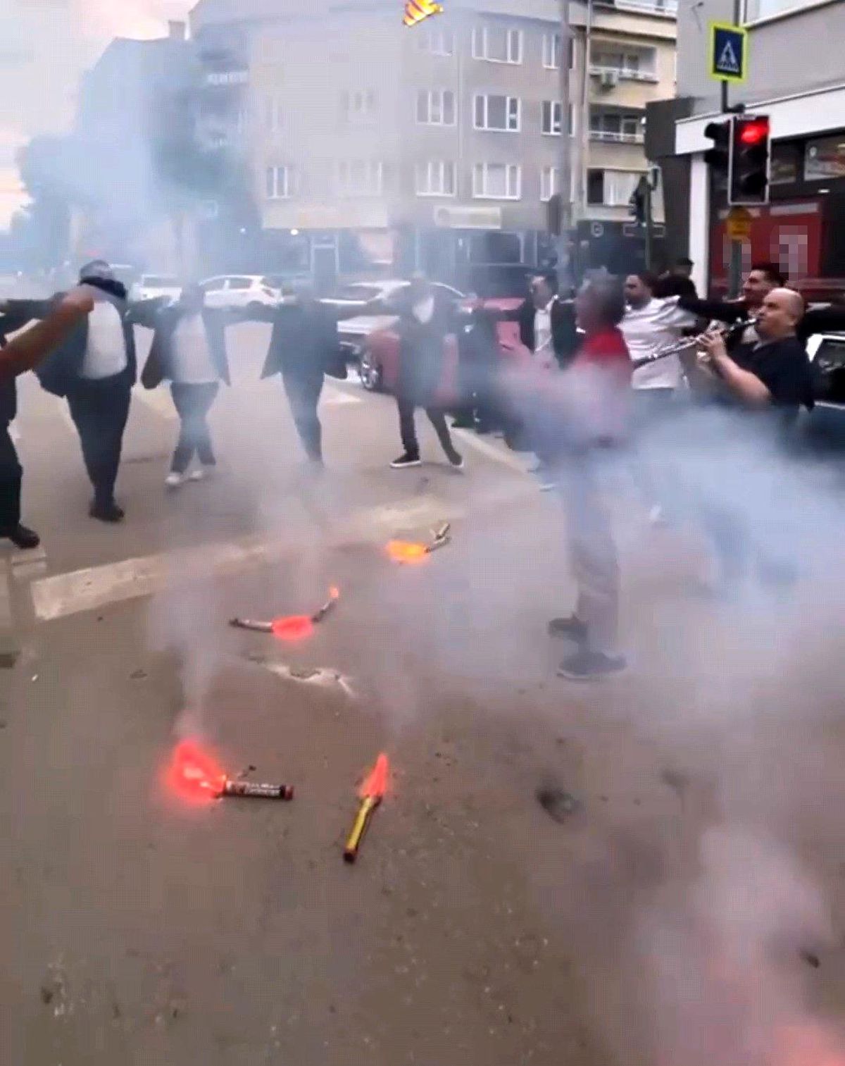 Bursa'da düğün magandası kamerada