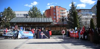 Erzurum'da Küresel Sumud Filosu'na destek verildi