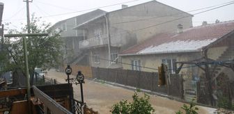Kırklareli'nde sağanak ve dolu etkili oldu