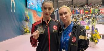 Milli cimnastikçi Hatice Gökçe Emir'den Dünya Challenge Kupası'nda tarihi madalya