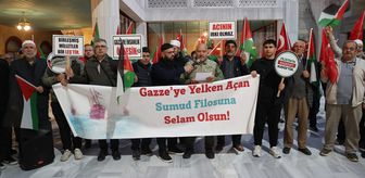 Nevşehir'de Küresel Sumud Filosu'na destek verildi