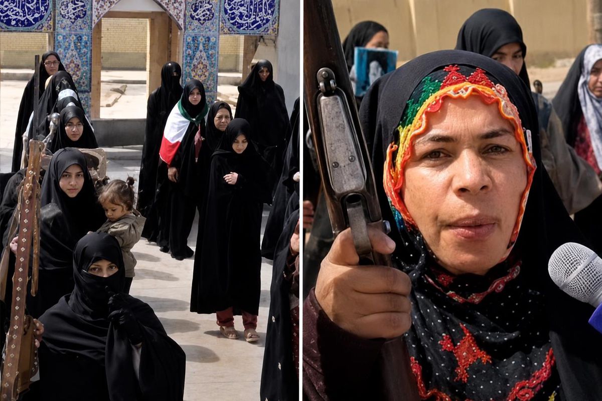 Tahran’ın göbeğinde verilmeye başlanan silah eğitimine en çok kadınlar ilgi gösterdi