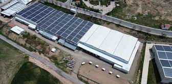 Yozgat'taki çorap fabrikası enerjisini güneşten, suyunun bir kısmını da yağmurdan karşılıyor
