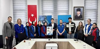 Alaçam'da Gençlik Haftası kapsamında Kaymakam Kayabaşı'na ziyaret