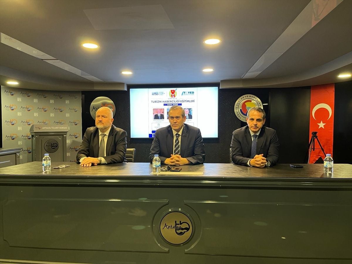 Antalya'da 'Turizm Haberciliği Eğitimi' tamamlandı