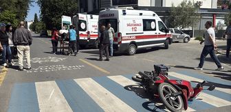 Efeler'de motosiklet kazası: İki yaralı